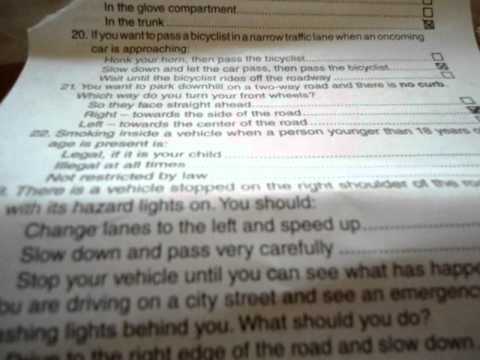 aaa driver improvement final exam answers